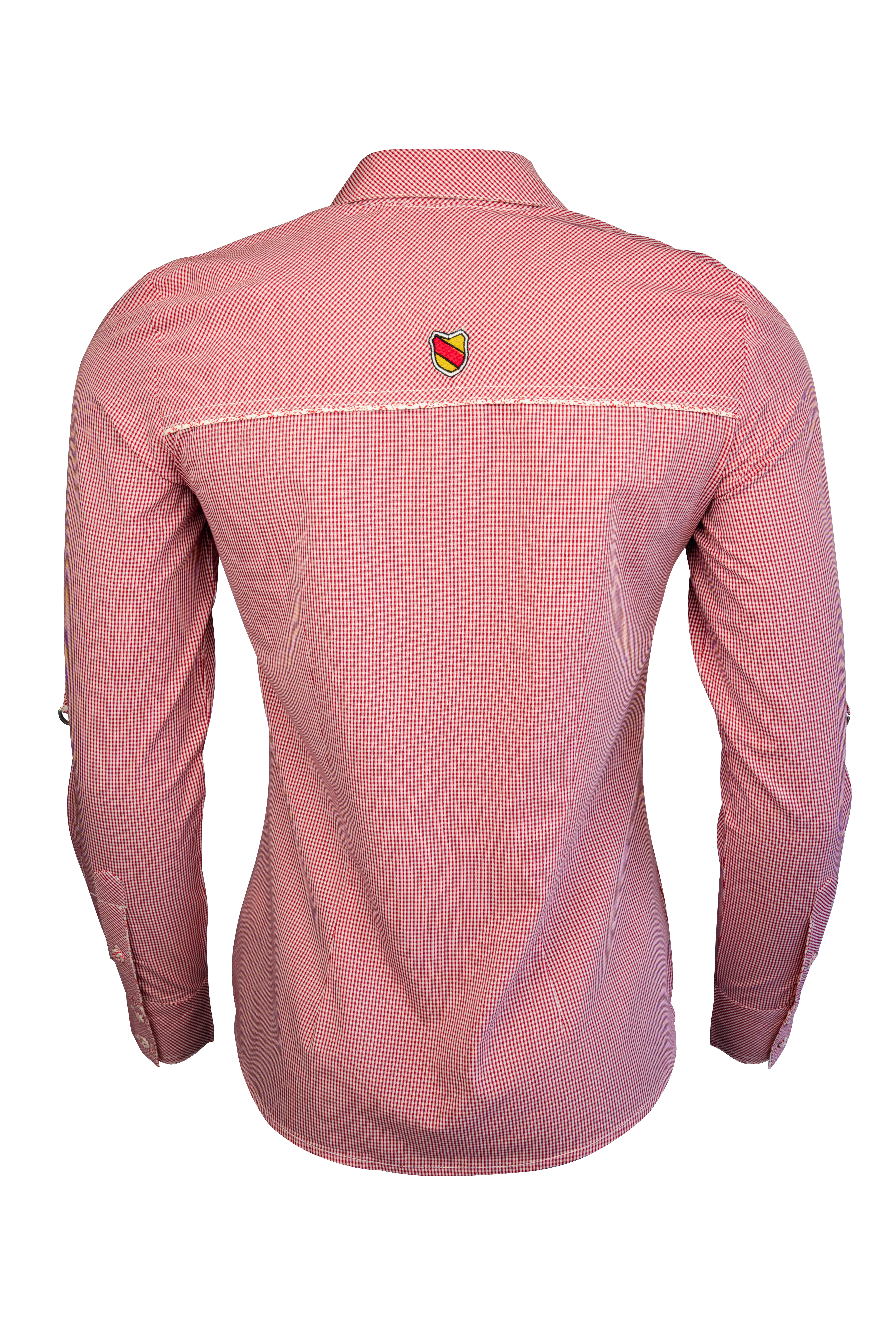 Trachtenbluse - rot kariert (Damen)