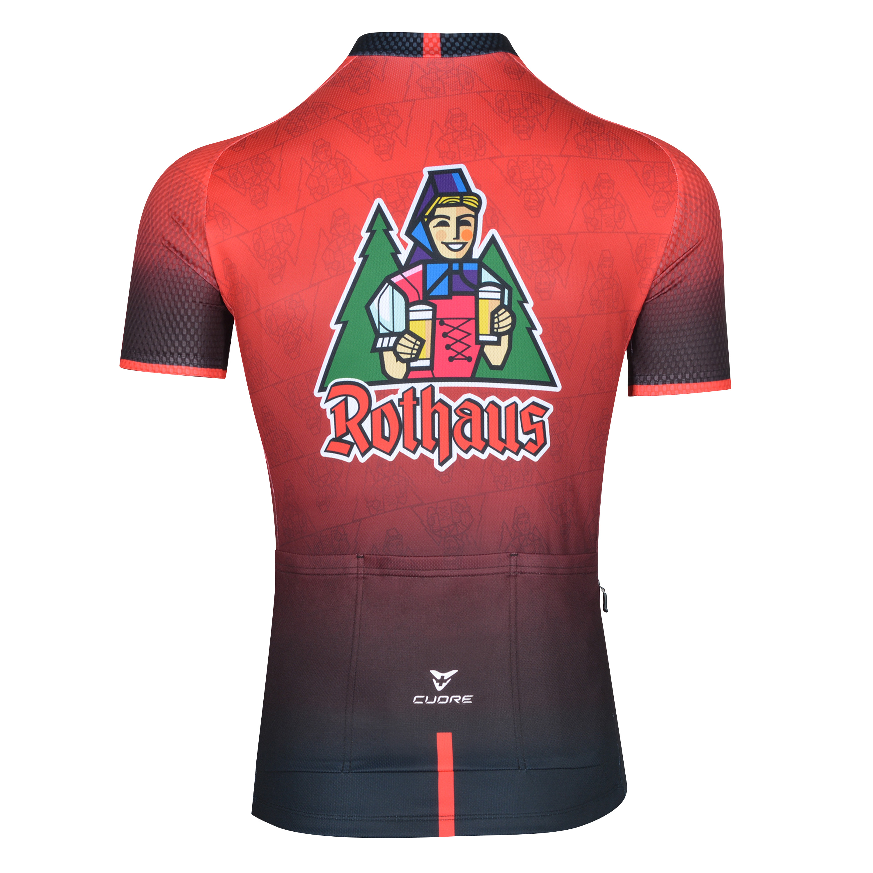 Radtrikot kurzarm "Rothaus" - schwarz (Unisex)