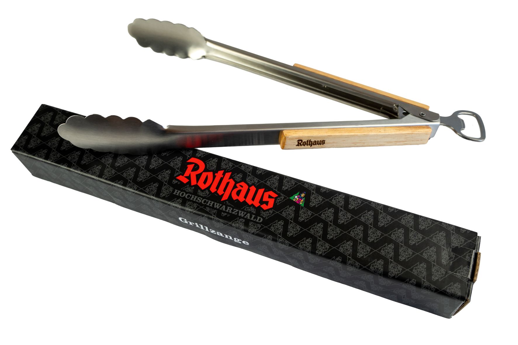 Grillzange mit Flaschenöffner