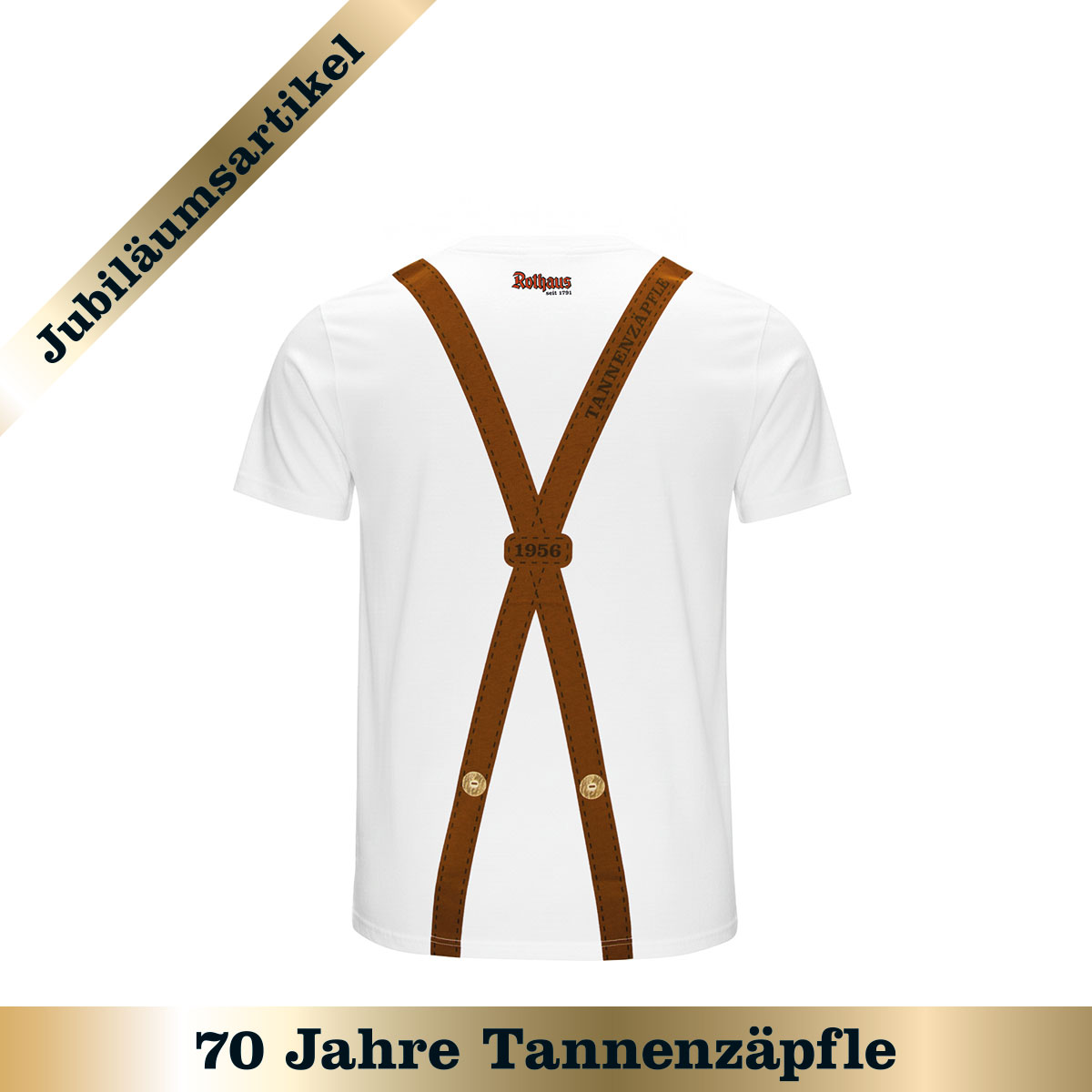 T-Shirt "Schwarzwaldtracht" - weiß