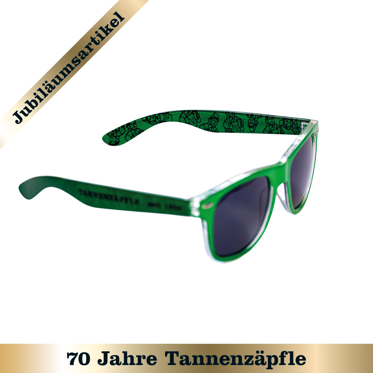 Sonnenbrille "Tannenzäpfle - seit 1956" - grün