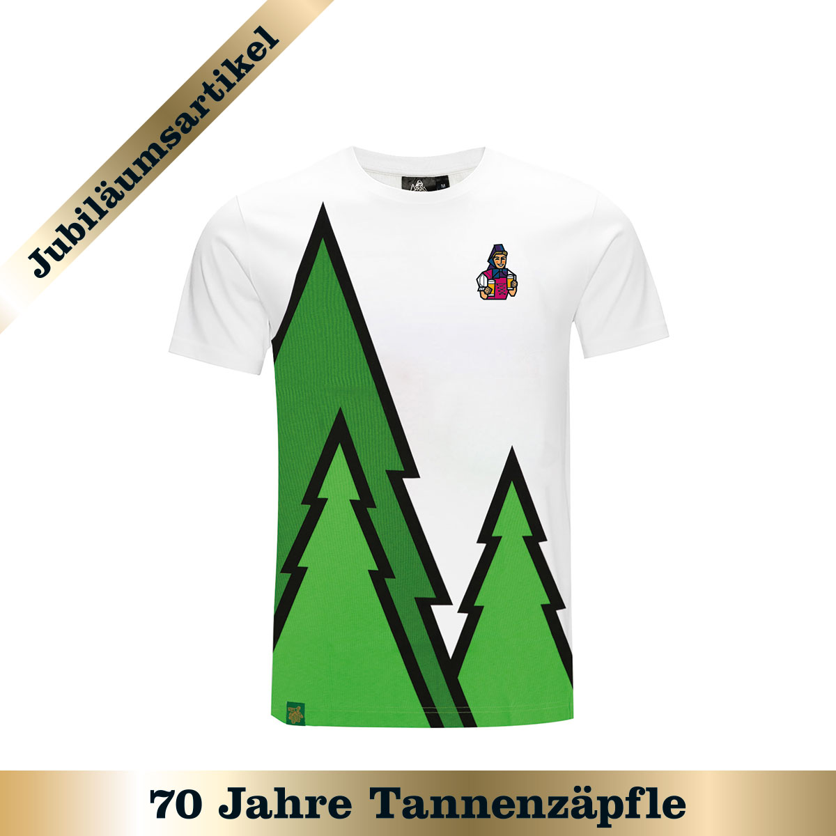 T-Shirt "Tannen"- weiß