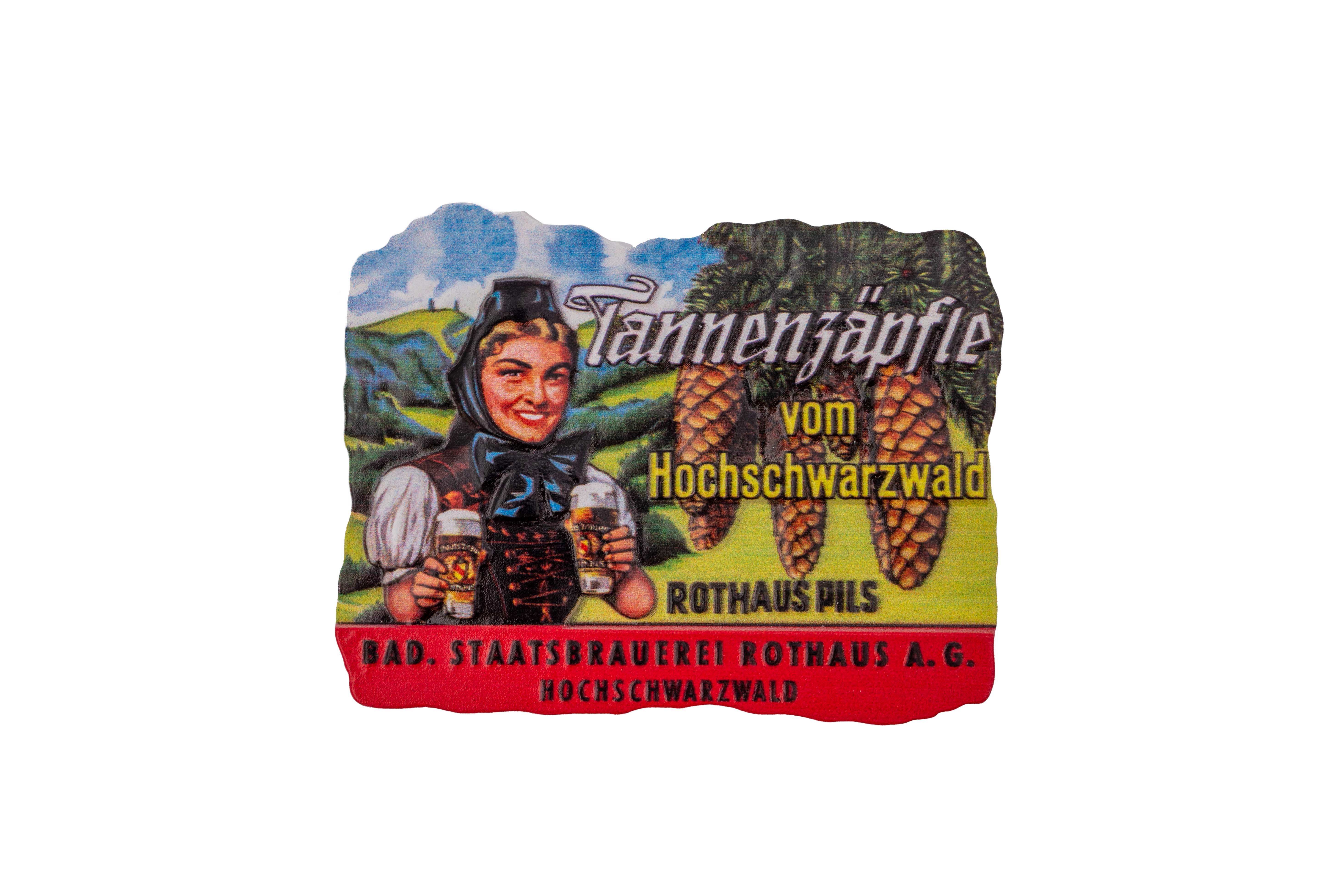Magnet "historisches Tannenzäpfle Etikett"