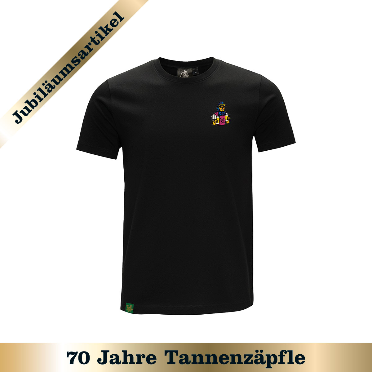 T-Shirt "Biergit Stick" - schwarz
