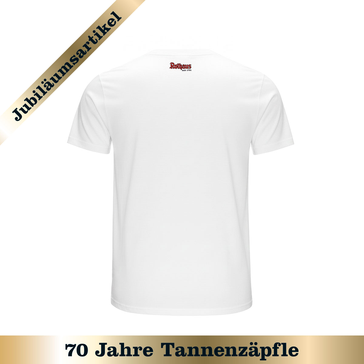 T-Shirt "Zapfen grün" - weiß