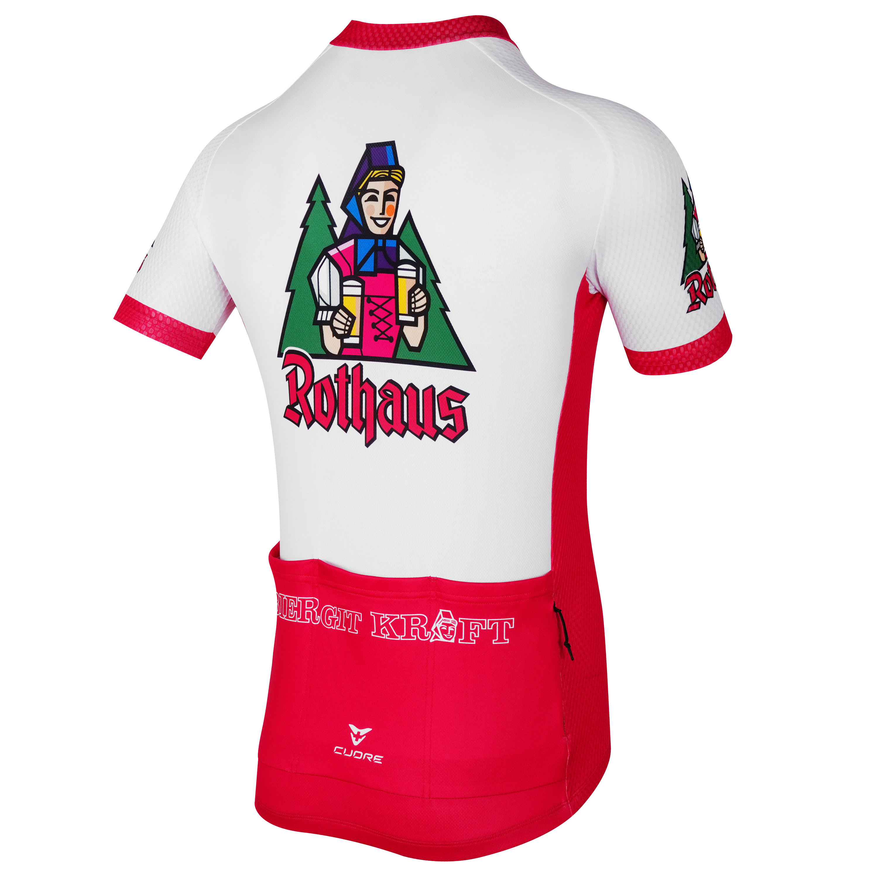 Radtrikot kurzarm "Rothaus" - weiß -