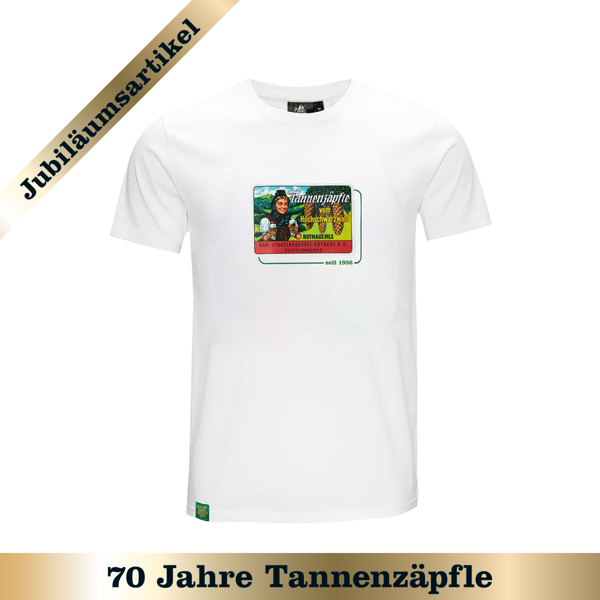 T-Shirt "Tannenzäpfle 1956" - weiß