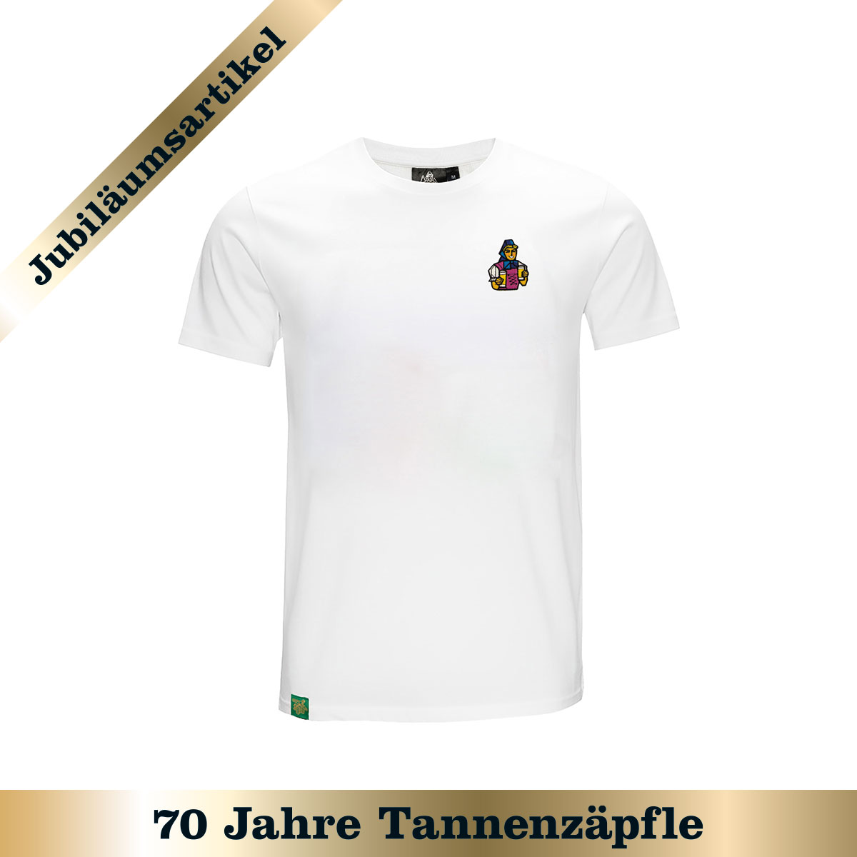T-Shirt "Biergit Stick" - weiß