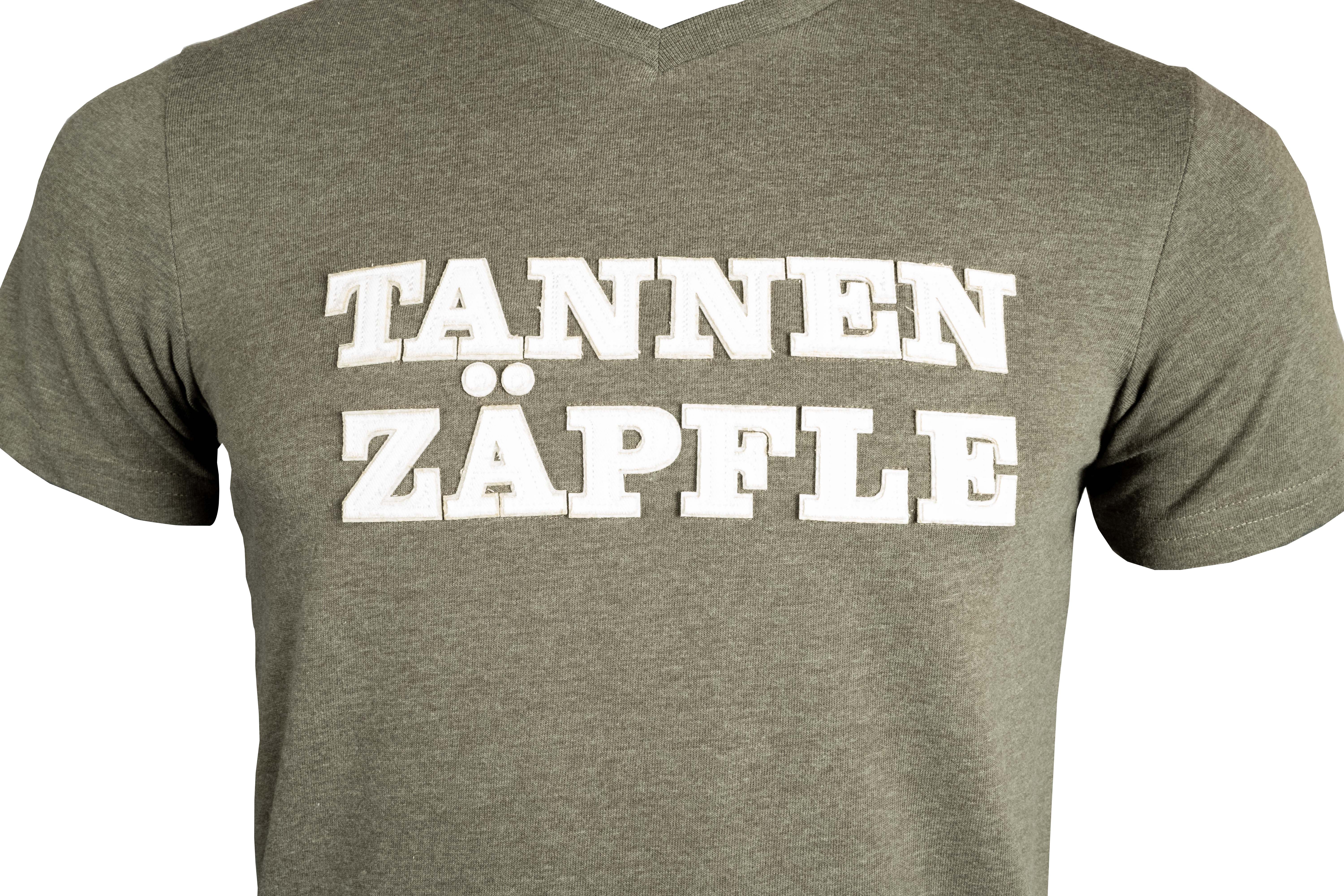 T-Shirt "Tannenzäpfle" - grün melange (Herren)