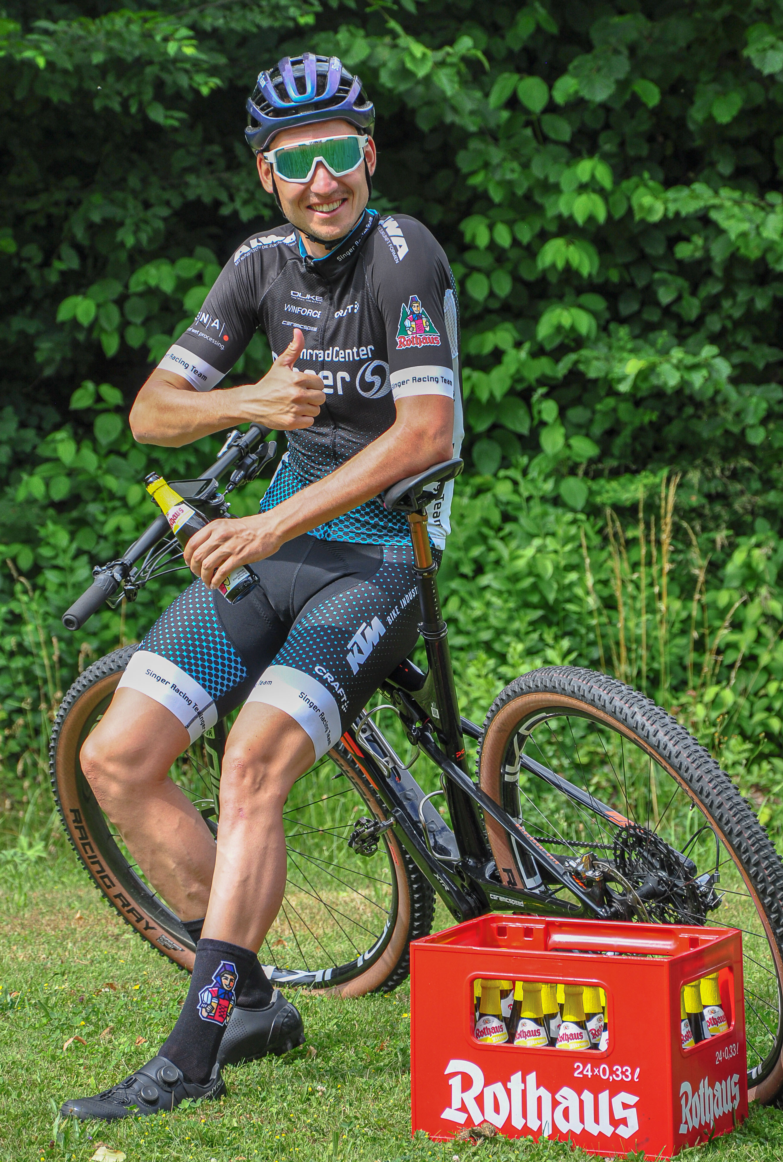 Sportsocke "Rothaus Team" - schwarz