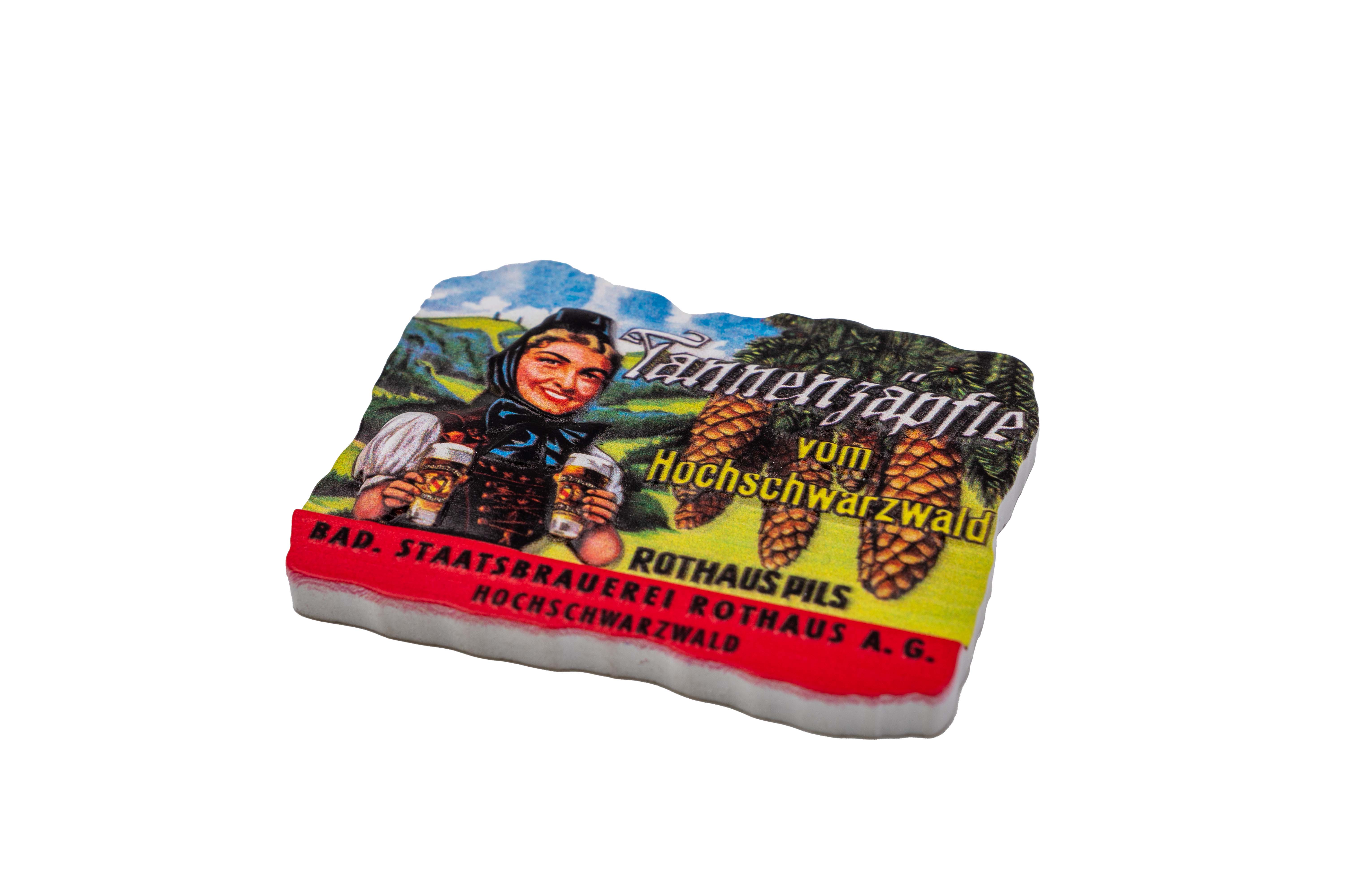 Magnet "historisches Tannenzäpfle Etikett"