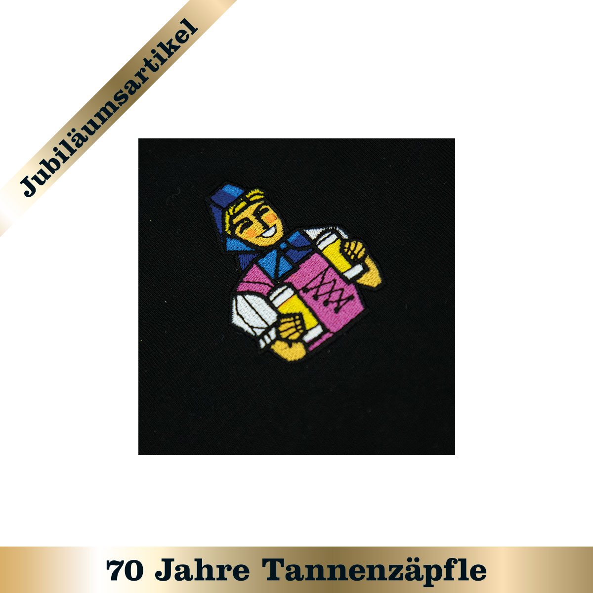 T-Shirt "Biergit Stick" - schwarz