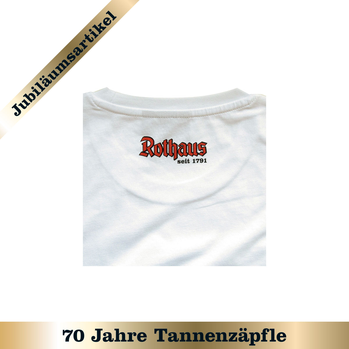T-Shirt "Immer mit der Ruhe" - weiß/grün
