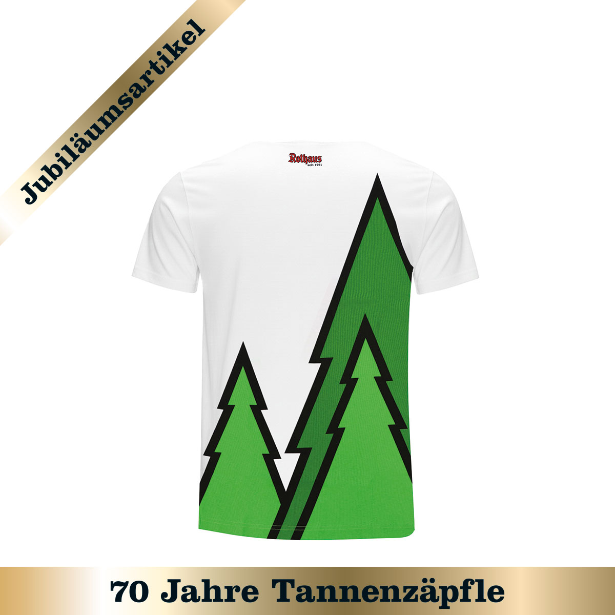 T-Shirt "Tannen"- weiß