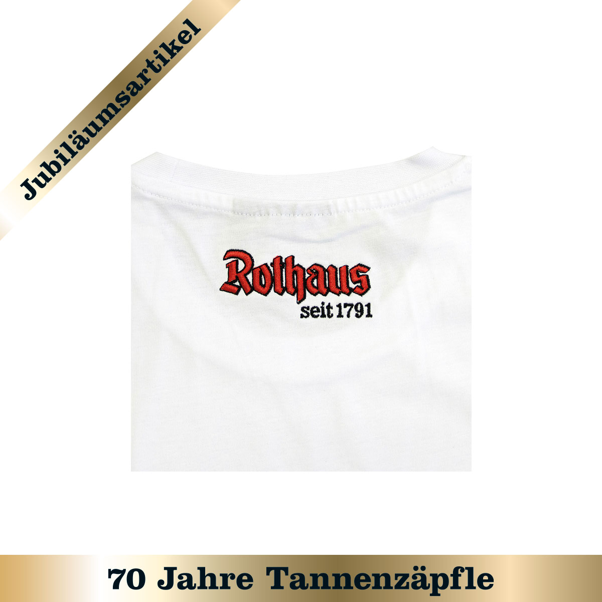 T-Shirt "Biergit Stick" - weiß