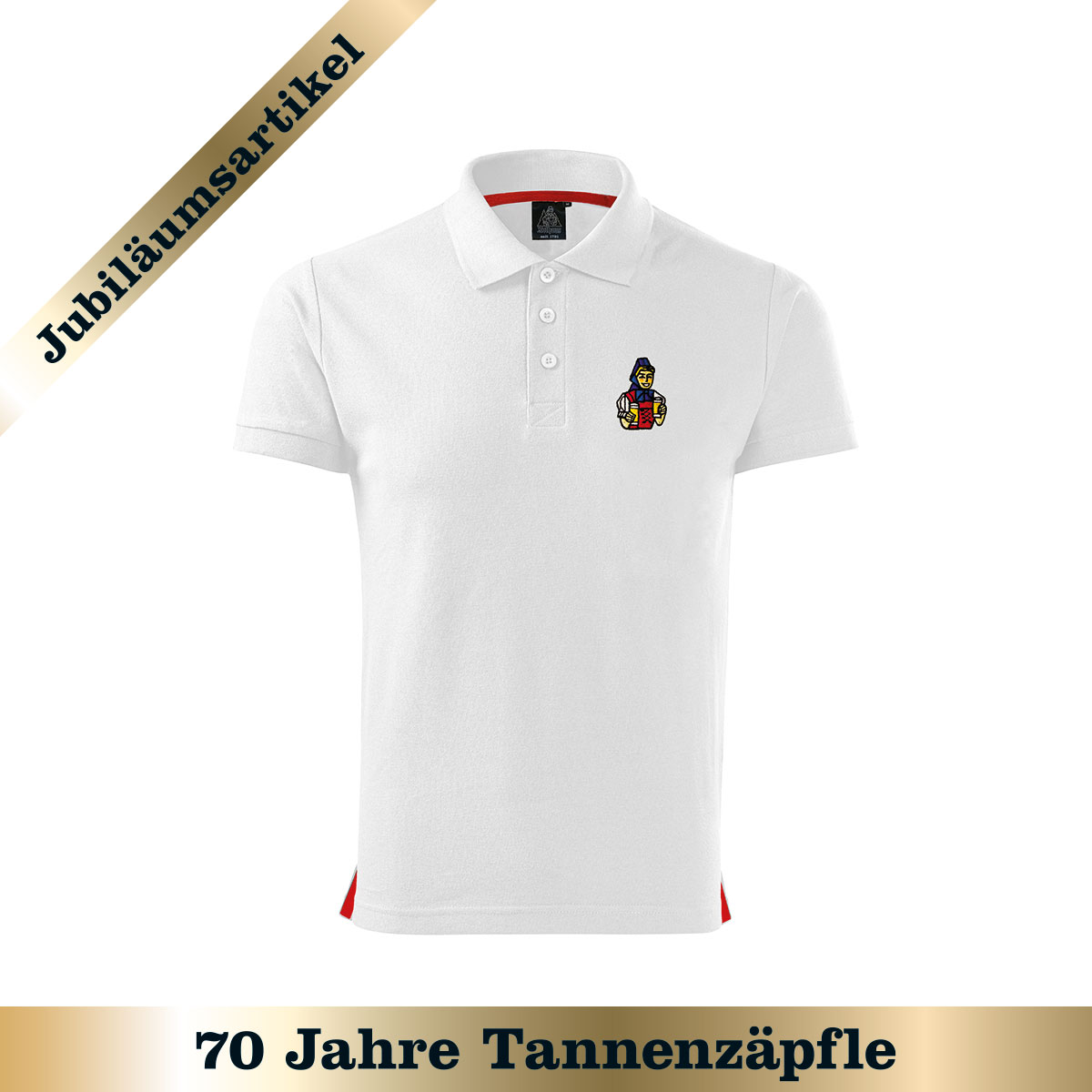 Polo-Shirt "Biergit" - weiß