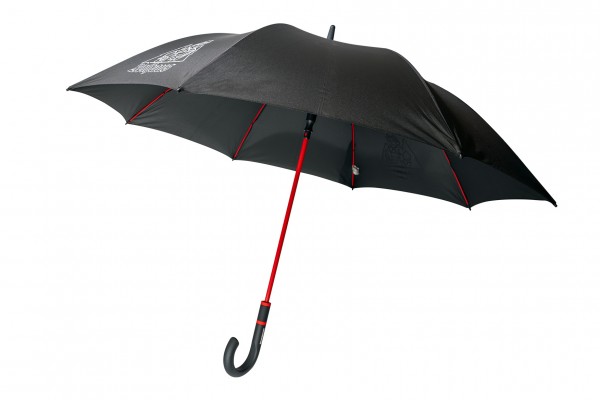 Regenschirm - schwarz/rot