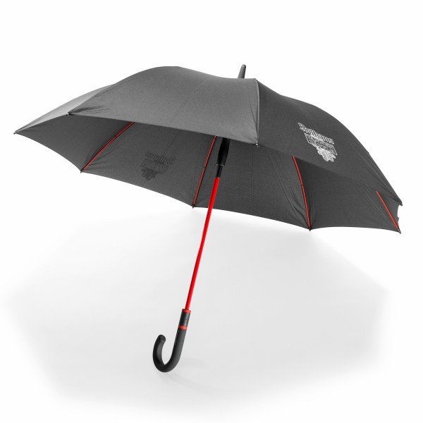 Regenschirm - schwarz/rot